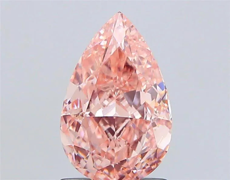 1.50ct Pear Lab Grown Diamond (Colour Fancy Intense Pink, Clarity VS1, IGI Certified)