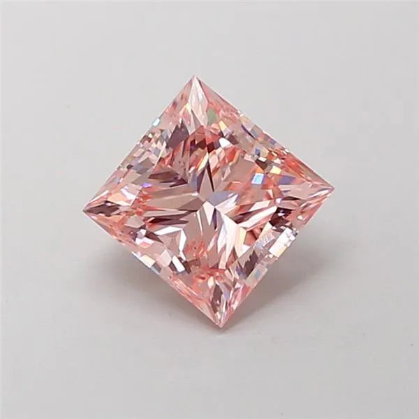1.50ct Princess Lab Grown Diamond (Colour Fancy Intense Pink, Clarity VS2, IGI Certified)