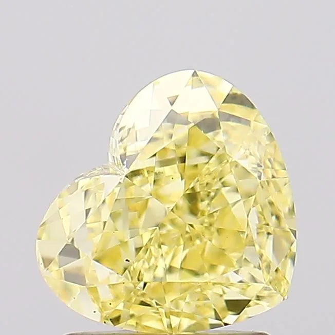 1.54ct Heart Lab Grown Diamond (Colour Fancy Intense Yellow, Clarity VS2, IGI Certified)