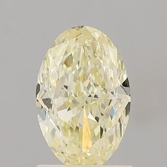 1.56ct Oval Lab Grown Diamond (Colour Fancy Light Yellow, Clarity SI2, IGI Certified)