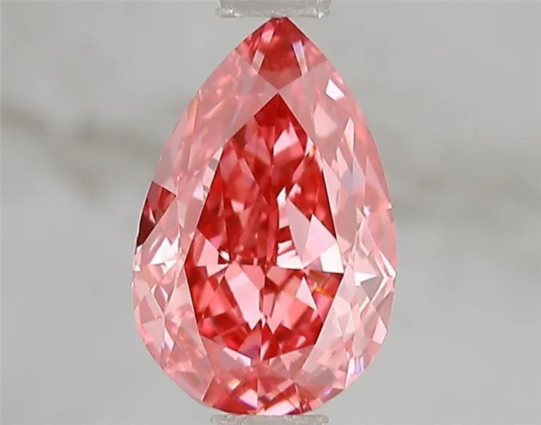 1.58ct Pear Lab Grown Diamond (Colour Fancy Vivid Pink, Clarity VS1, IGI Certified)