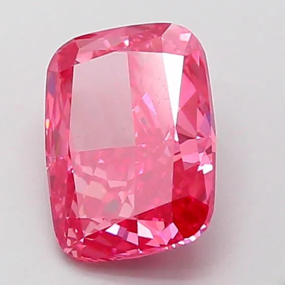 1.73ct Cushion modified Lab Grown Diamond (Colour Fancy Vivid Pink, Clarity VVS2, IGI Certified)