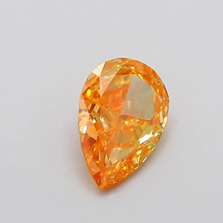 1.82ct Pear Lab Grown Diamond (Colour Fancy Vivid Yellow Orange, Clarity VVS2, IGI Certified)