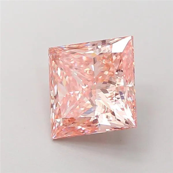 1.86ct Princess Lab Grown Diamond (Colour Fancy Intense Pink, Clarity VVS2, IGI Certified)