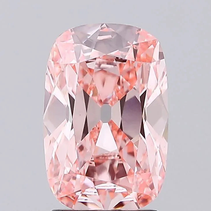 1.95ct Cushion brilliant Lab Grown Diamond (Colour Fancy Vivid Pink, Clarity VVS2, IGI Certified)