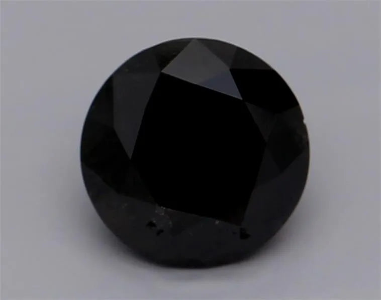 0.75ct Round Natural Diamond (Colour Fancy Black, Clarity VVS2, Cut EX, GIA Certified)