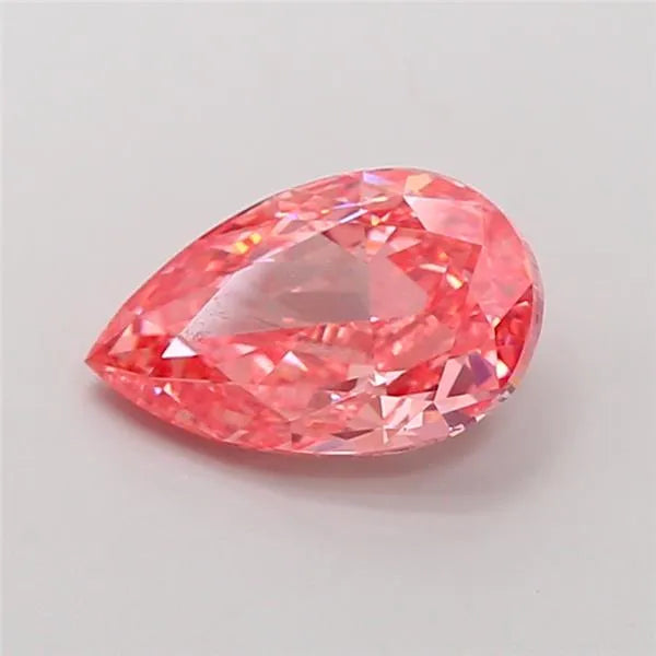 2.00ct Pear Lab Grown Diamond (Colour Fancy Vivid Pink, Clarity SI1, IGI Certified)