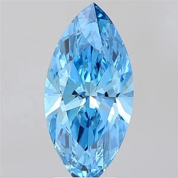 2.01ct Marquise Lab Grown Diamond (Colour Fancy Vivid Blue, Clarity VS2, IGI Certified)