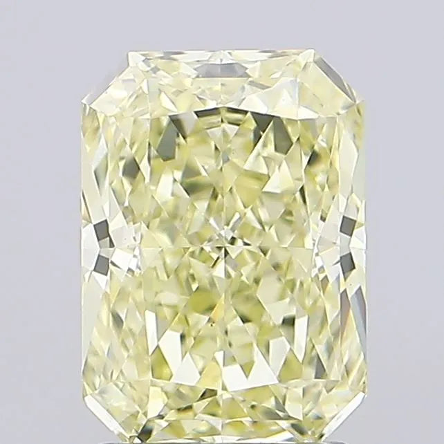 2.04ct Radiant Lab Grown Diamond (Colour Fancy Light Yellow, Clarity VS1, IGI Certified)