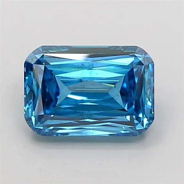 2.42ct Cushion modified Lab Grown Diamond (Colour Fancy Vivid Blue, Clarity SI1, IGI Certified)