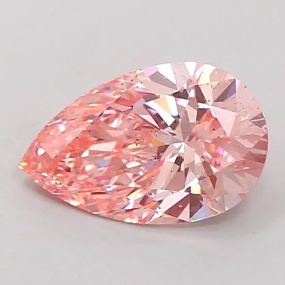 2.55ct Pear Lab Grown Diamond (Colour Fancy Vivid Pink, Clarity SI1, IGI Certified)