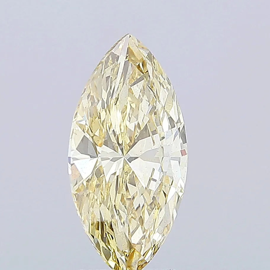 3.02ct Marquise Lab Grown Diamond (Colour Fancy Intense Yellow, Clarity VS2, IGI Certified)
