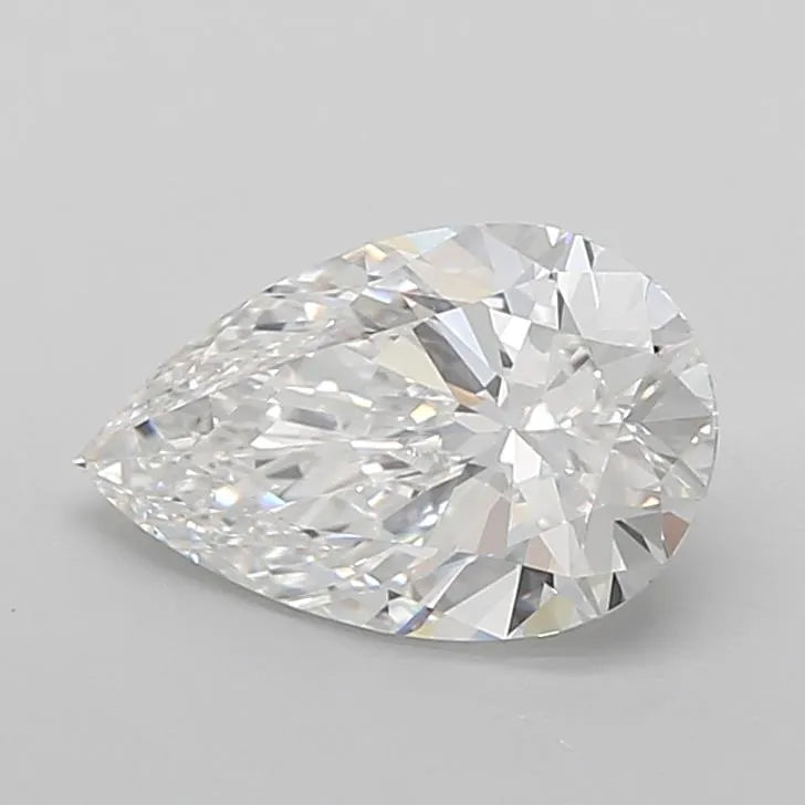 3.05ct Pear Lab Grown Diamond (Colour G, Clarity VVS2, IGI Certified)