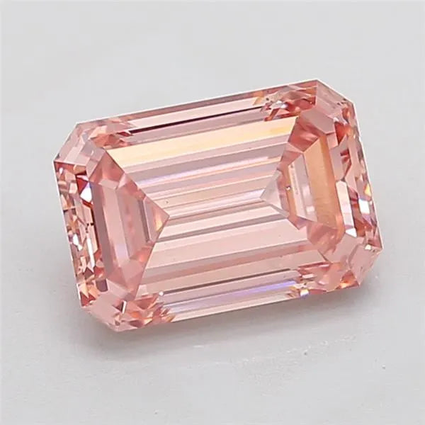 3.07ct Emerald Lab Grown Diamond (Colour Fancy Vivid Pink, Clarity VS2, IGI Certified)