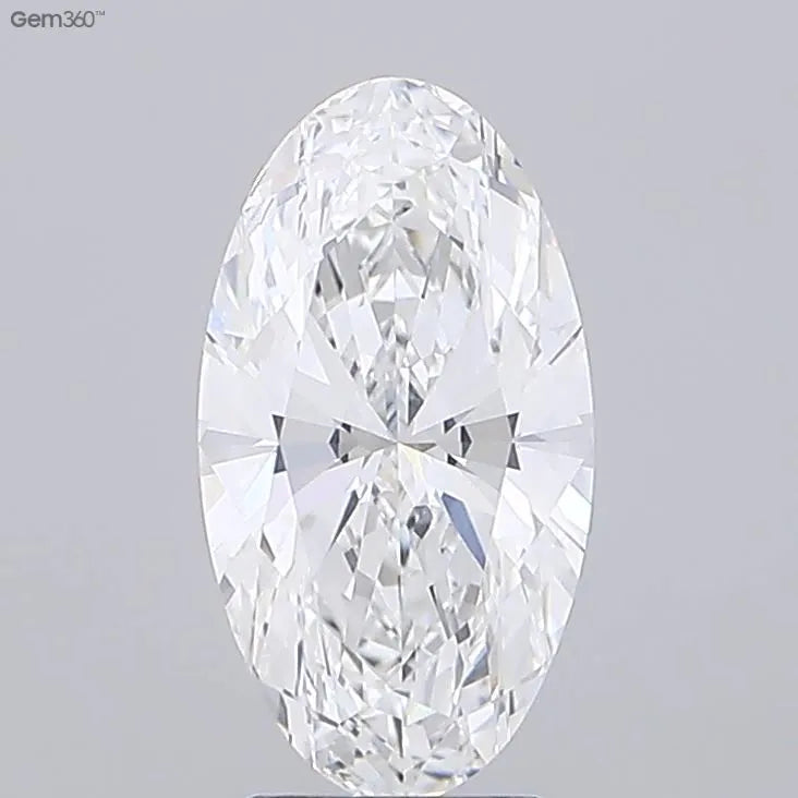 3.09ct Oval Lab Grown Diamond (Colour E, Clarity VVS2, IGI Certified)