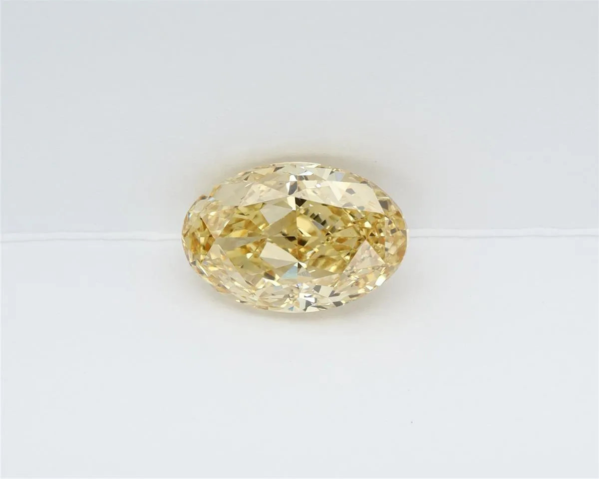 3.24ct Oval Lab Grown Diamond (Colour Fancy Intense Yellow, Clarity VS1, IGI Certified)