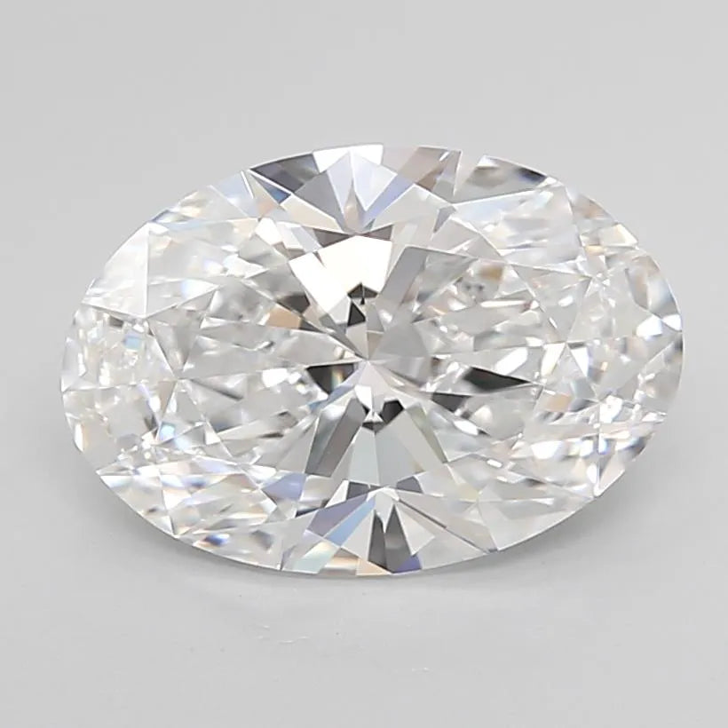3.33ct Oval Lab Grown Diamond (Colour D, Clarity IF, Cut EX, IGI Certified)