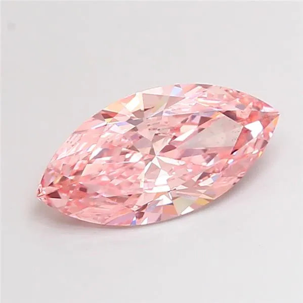 3.49ct Marquise Lab Grown Diamond (Colour Fancy Vivid Pink, Clarity VS2, IGI Certified)