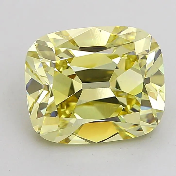 4.00ct Cushion brilliant Lab Grown Diamond (Colour Fancy Yellow, Clarity VS1, IGI Certified)