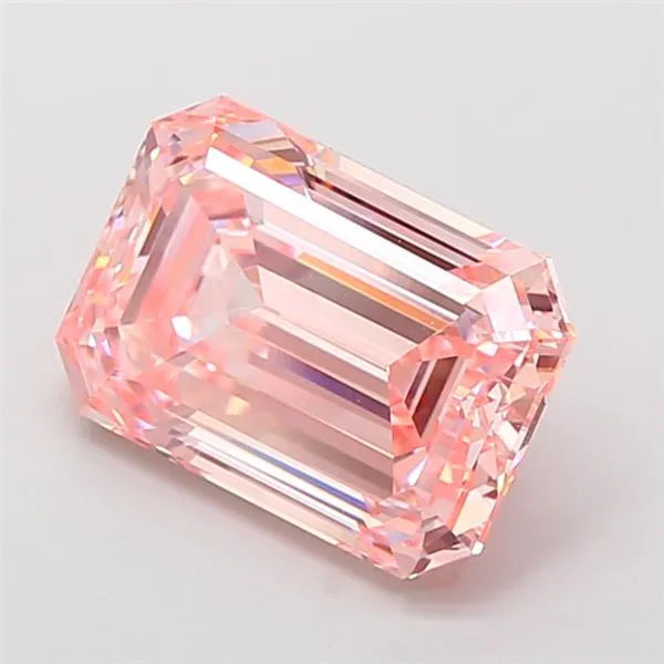 4.01ct Emerald Lab Grown Diamond (Colour Fancy Intense Pink, Clarity VS1, IGI Certified)