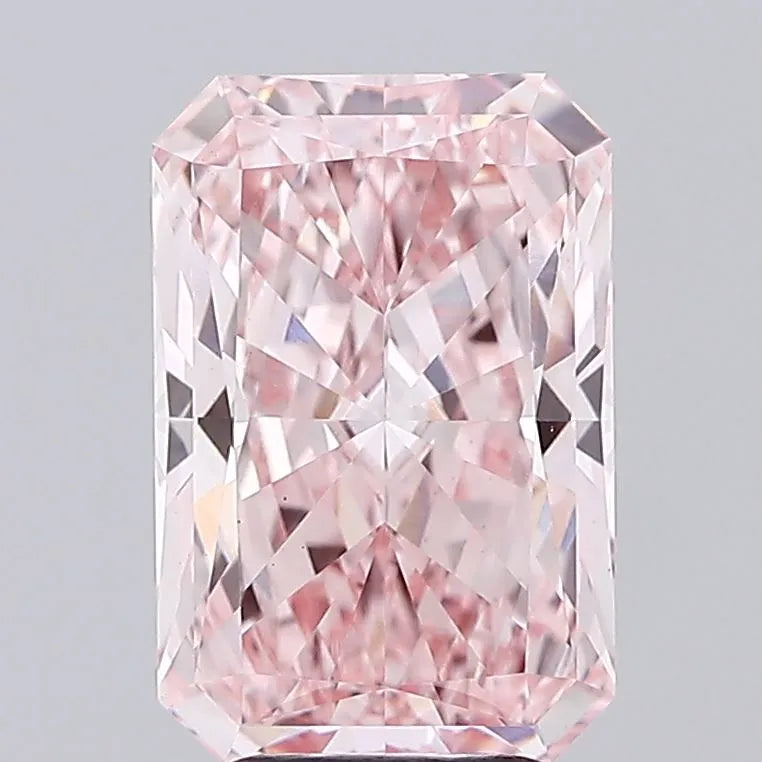 4.03ct Radiant Lab Grown Diamond (Colour Fancy Vivid Pink, Clarity VS1, IGI Certified)