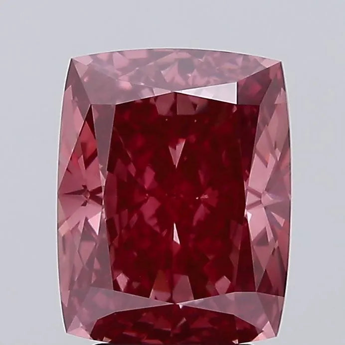 4.13ct Cushion modified Lab Grown Diamond (Colour Fancy Vivid Pink, Clarity VS1, IGI Certified)