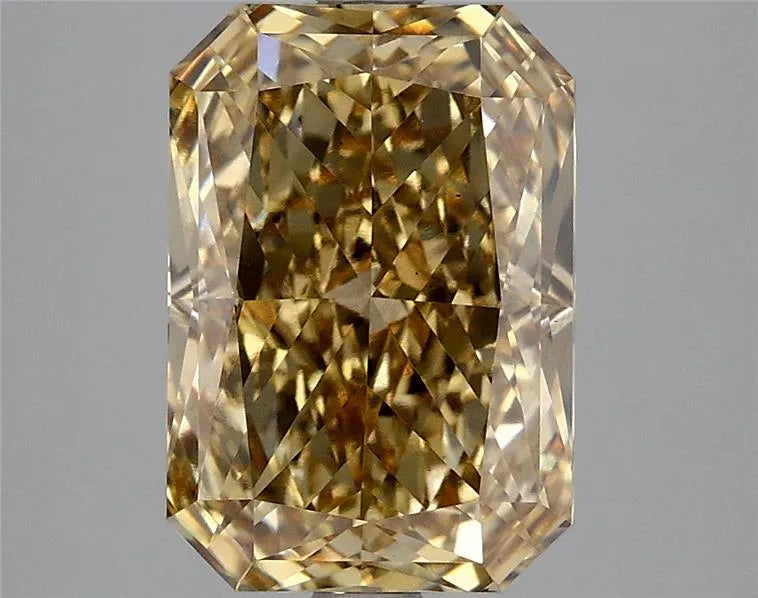 4.15ct Radiant Lab Grown Diamond (Colour Fancy Intense Gray Yellow, Clarity VS1, IGI Certified)