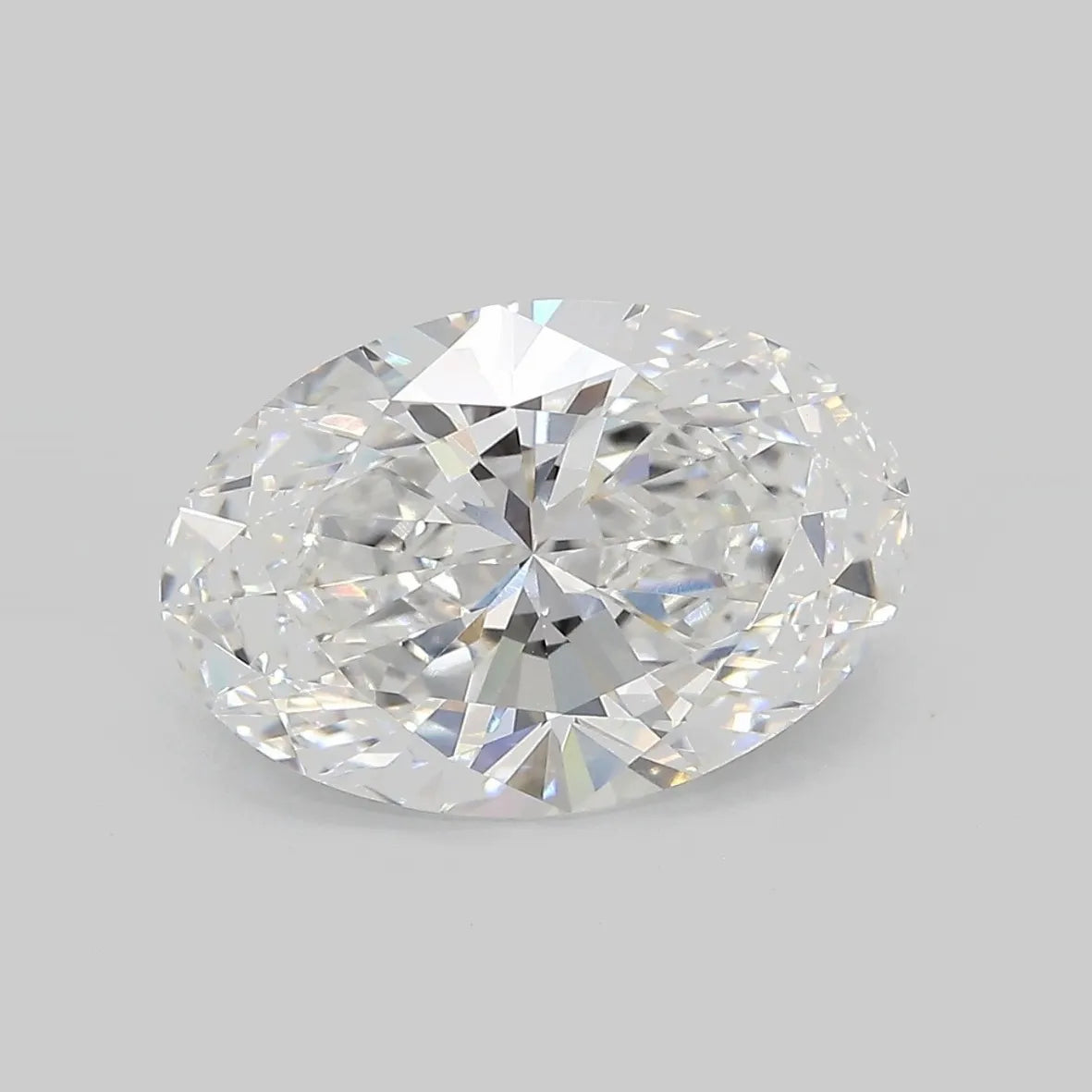 4.41ct Oval Lab Grown Diamond (Colour E, Clarity VVS2, IGI Certified)