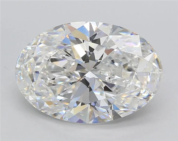 5.00ct Oval Lab Grown Diamond (Colour E, Clarity VVS2, Cut EX, IGI Certified)