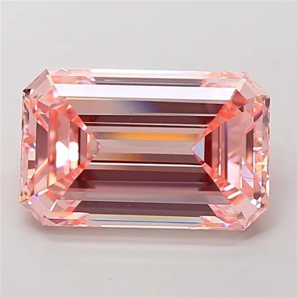 5.01ct Emerald Lab Grown Diamond (Colour Fancy Intense Pink, Clarity VVS2, IGI Certified)