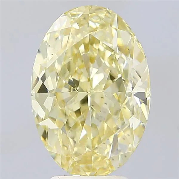 5.03ct Oval Lab Grown Diamond (Colour Fancy Yellow, Clarity VS1, IGI Certified)