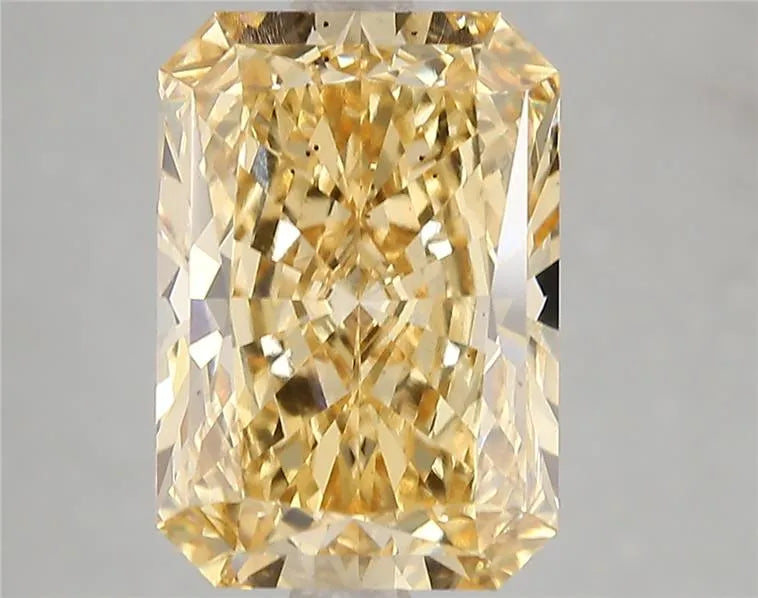 5.05ct Radiant Lab Grown Diamond (Colour Fancy Vivid Yellow, Clarity SI1, IGI Certified)