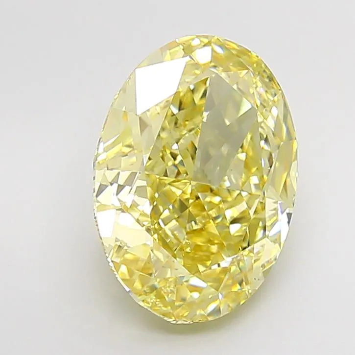 6.99ct Oval Lab Grown Diamond (Colour Fancy Intense Yellow, Clarity VS1, IGI Certified)
