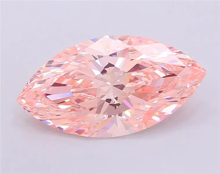 7.08ct Marquise Lab Grown Diamond (Colour Fancy Vivid Pink, Clarity VVS2, IGI Certified)